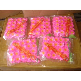 made in Vietnam Plastic Artificial Pink Flower (HOA Dao) 5 Bags