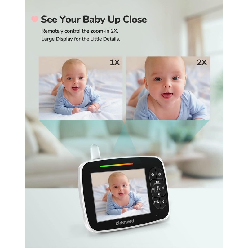 Baby Monitor - 3.5 inch Large Display Video Baby Monitor