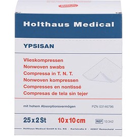 Holthaus Medical Ypsisan Non-Woven Dressings 10 x 10 cm Sterile Pack of 50
