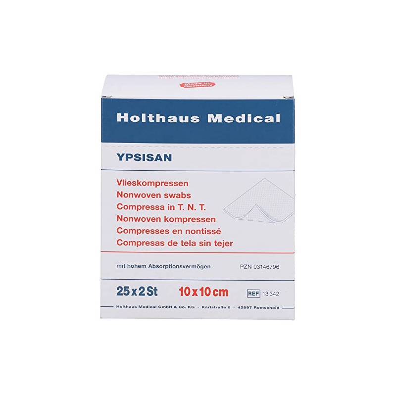 Holthaus Medical Ypsisan Non-Woven Dressings 10 x 10 cm Sterile