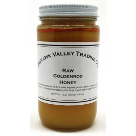 Mohawk Valley Trading Company Raw Honey: Goldenrod Honey- Raw, Organic, Unfiltered