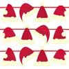 Christmas Pack of 4 Festive Decorative Buntings + Merry Christmas