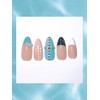 [Self-produced new product discount] Mint silver ball dot nail -