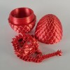Cinderwing Red Articulated 12" Crystal Dragon & Egg Fidget/Sensory Toy,
