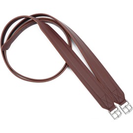 QMYBROW Stability Stirrup Straps with Strong Nylon Core for Equestrian Sports, Wide English Stirrup Leathers (54 inches / 135 cm)