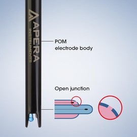 Apera Instruments PH60-WW Handheld pH Meter Tester Kit with LabSen 335 ATC pH Electrode for Lab-Grade pH Measurement in Wastewater, Suspensions, and Emulsions