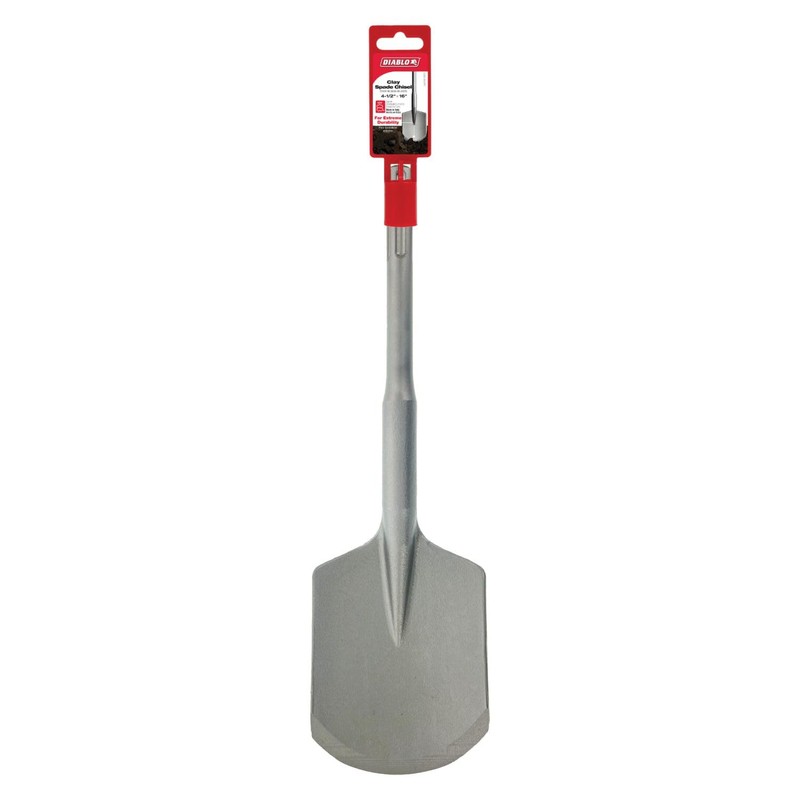 Diablo SDS-Max Clay Spade Chisel with Steel Body for Soil