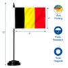ANLEY Belgium Deluxe Desk Flag Set - 6 x 4