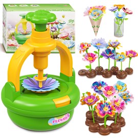 Plunack Flower Press Children, Craft Girls from 4 5 6 7 8 9 10 Years, DIY Children Flowers Craft Toy Creative Craft Set Children's Birthday, Birthday Gift Girls 4 5 6 7 8 Years