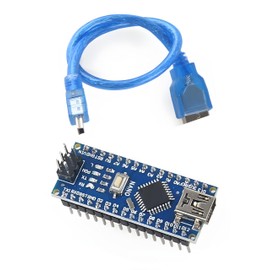 PAMEENCOS 1 pcs ATmega328P Mini USB Nano V3.0 CH340G 5V 16M Micro-Controller Board for Arduino with USB Cable