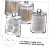 Ciieeo 4pcs Organized Storage Cotton Covered Boxes Stackable for Cosmetics