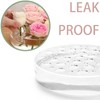 Acrylic Flower Vase 20 cm Diameter Circular Leakproof Clear Acrylic