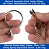 Curtain Clips with Rings, Pack of 30, in Silver Colours,