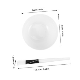 VICASKY Pp White Facial Mask Bowl Stick Set 4 Pack Diy Beauty Kit for Estheticians Home Use