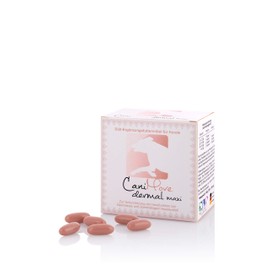 CaniMove Dermal Maxi with PUFA (Omega 3 and 6), Zinc, Biotin, Lycopene, for Itching, Skin Problems, Dandruff, Hair Loss, 100 Capsules, Made in Germany