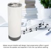 Sublimation Tumblers 20oz Straight Detachable Bluetooth Speaker Tumblers Portable Insulated
