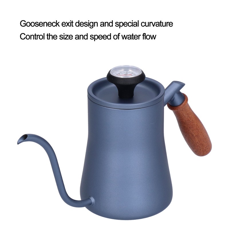 550ml Gooseneck Coffee Kettle Pour Over Coffee Maker with Thermometer