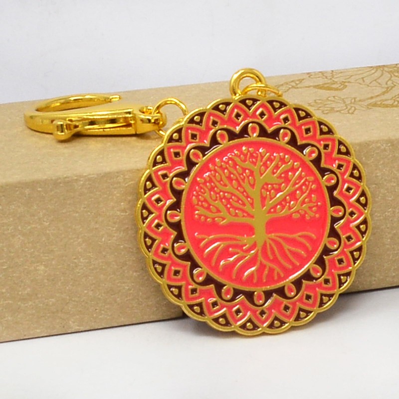 Isui Tree Keychain Boost Energy Amulet Keychain Tree of Life