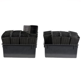 Stuewe & Sons – Mini Treepot Growing Kit - TP49 – 4” x 9.5” Pots with 6” Deep Holding Trays – 2 Pack