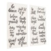 Words Clear Stamp Greeting Words Pattern Transparent Silicone Stamps for
