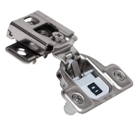 Salice Silentia 106 Degree 5/8" Overlay Soft Close Cabinet Hinges, 3Cam Adjustment, Press-in Face Frame Kitchen Cabinet Door Hinge with Dowels, Nickel Finish- SACUR35D9R