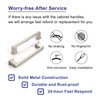 ASKANO 5 Inch Hole Centers, Brushed Nickel Stepped Kitchen Cabinet