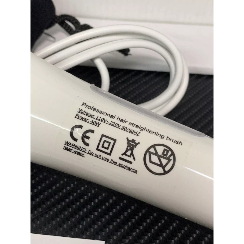 FemJolie Electric Hair Straightener Brush Professional Digital Straightening NEW