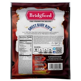 Bridgford Sweet Baby Ray’s Beef Jerky Sweet Teriyaki 3.25 oz Pack of 2 - Protein-Rich Snacks for Low Carb and High Protein Diets - Beef Jerky Teriyaki for On the Go Snacking and Busy Lifestyles