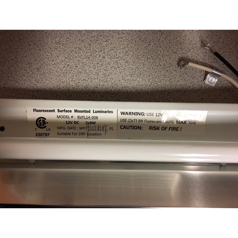 SUNLINK 2 PACK RV SUNLINK 12 VDC FLUORESCENT FIXTURE RVFL14-008