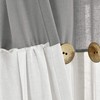 Lush Decor Linen Button Window Curtain Single Panel, 40"W x