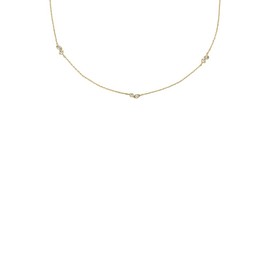 Fossil Ellis JA7287710 Women's Gold-Tone Brass Necklace, Unit size, Brass, No Gemstone