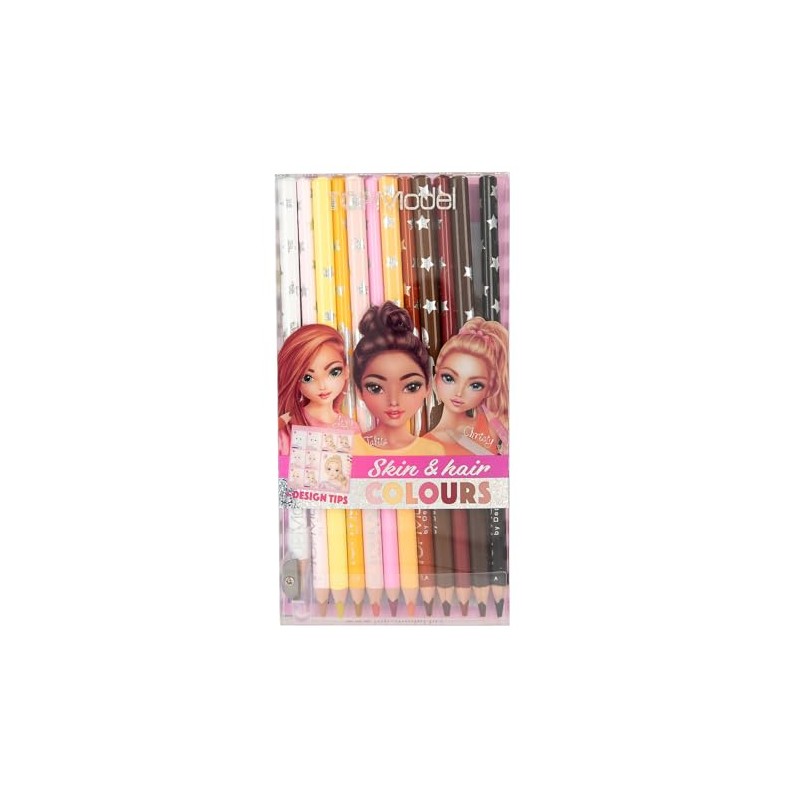 Depesche TOPModel 12218 Colouring Pencils Set in Skin and Hair