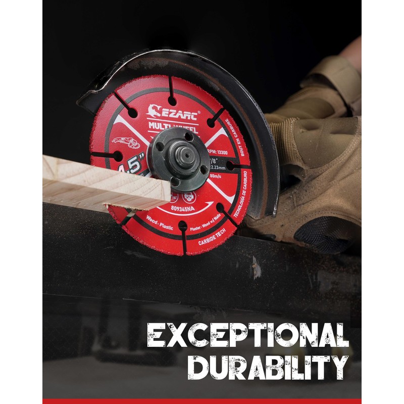 EZARC 4 1/2 Cut Off Wheels, Carbide Cutting Disc, Angle