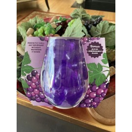 Evriholder NIP Evriholder Chill Out 24 Reusable Ice Cubes Grapes With 16 Ounce Glass