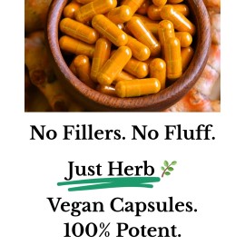Heart What You Love Turmeric Capsules 500mg | 60 CT | Vegan | Joint Support & Inflammation Herb Aid