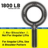 10 Pcs No-Shoulder Lifting Eye Bolts 7/16"-14 X 1-3/8"