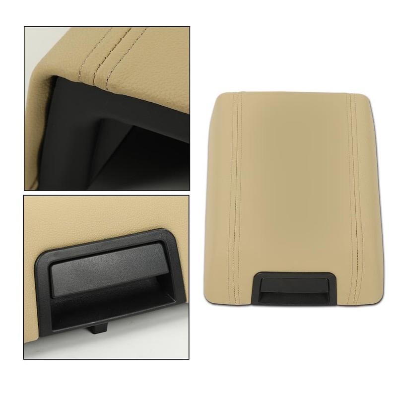 DOTCOM Beige Center Console Armrest Lid Latch Kit Compatible with