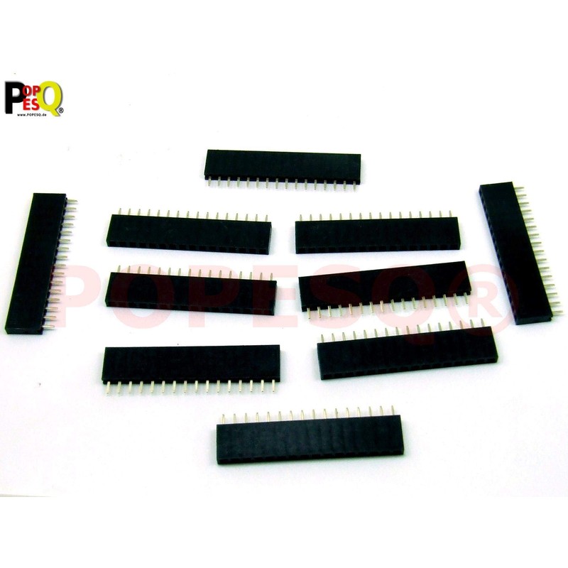 POPESQ® #A797 Female Header 2.54 mm 16-Pin Compatible with Arduino