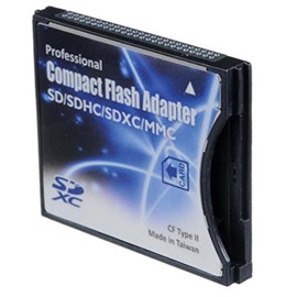 Shopdigi CDA Compact Flash CF Type 2 Thick Card Adapter for SD cards. NOT for Devices with CF Type 1 Thin Sockets
