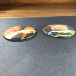 Cat at Dinner Meme 2.25" Refrigerator Magnet Set (Includes both Magnets)