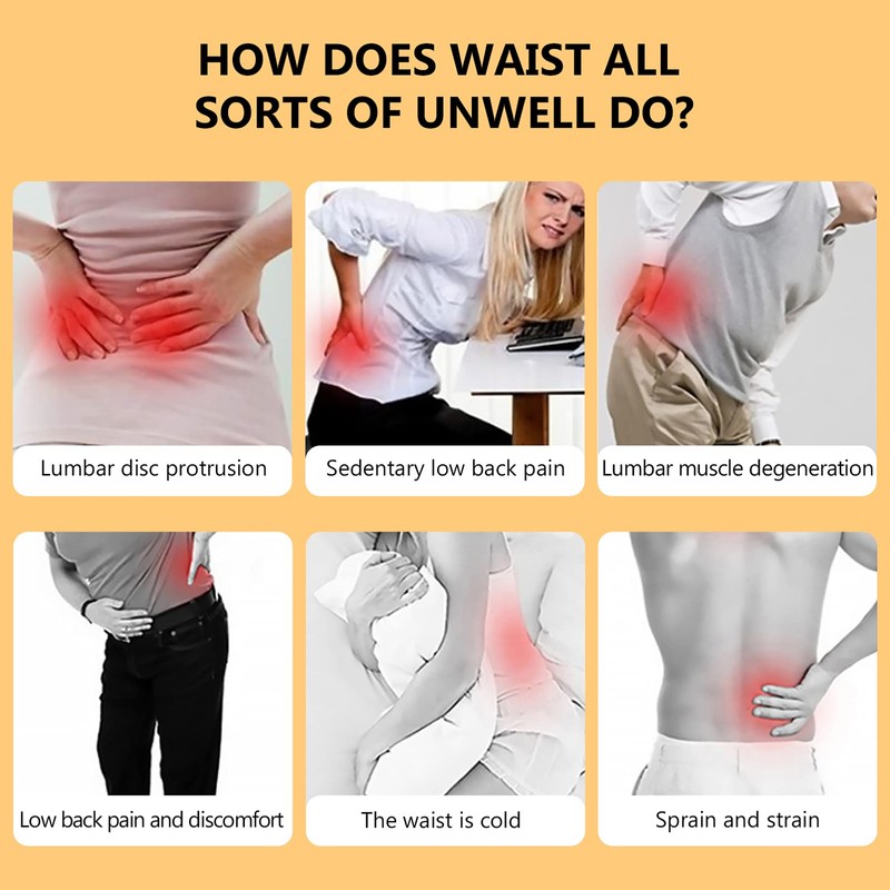 SEWACC Fleece Waist Warmer Lumbar Support Belt Cozy Warm Abdominal