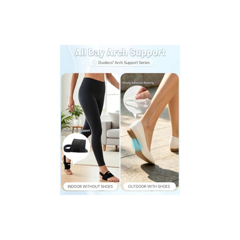 Dualeco Plantar Fasciitis Arch Support, 6 Pairs Gel Arch Supports