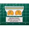 1966 OPI Error Miami Dolphins "A" Football Gumball Helmets *DIECUT