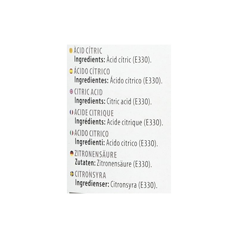 SOSA Powdered Citric Acid Anhidra Thin 1 kg