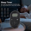 Pocket Radio Black with Backlight Rechargeable LCD Display 500mAh Portable