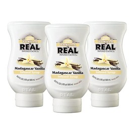 Vanilla Reàl Infused Exotics, Madagascar Vanilla Infused Syrup, 16.9 FL OZ Squeezable Bottle (Pack of 3)