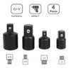 4-Piece Adapter Set 1/2 to 3/8 Inch, 3/8 to 1/2,