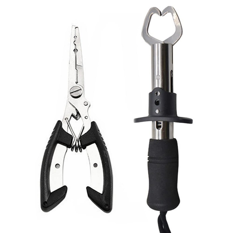 Fishing Plier, Fish Lip Gripper Muti-Function Pliers, Braid Cutters Split