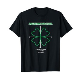 Equation for Luck Clover Irish Math Funny Teacher Gift Idea T-Shirt for Men Women
