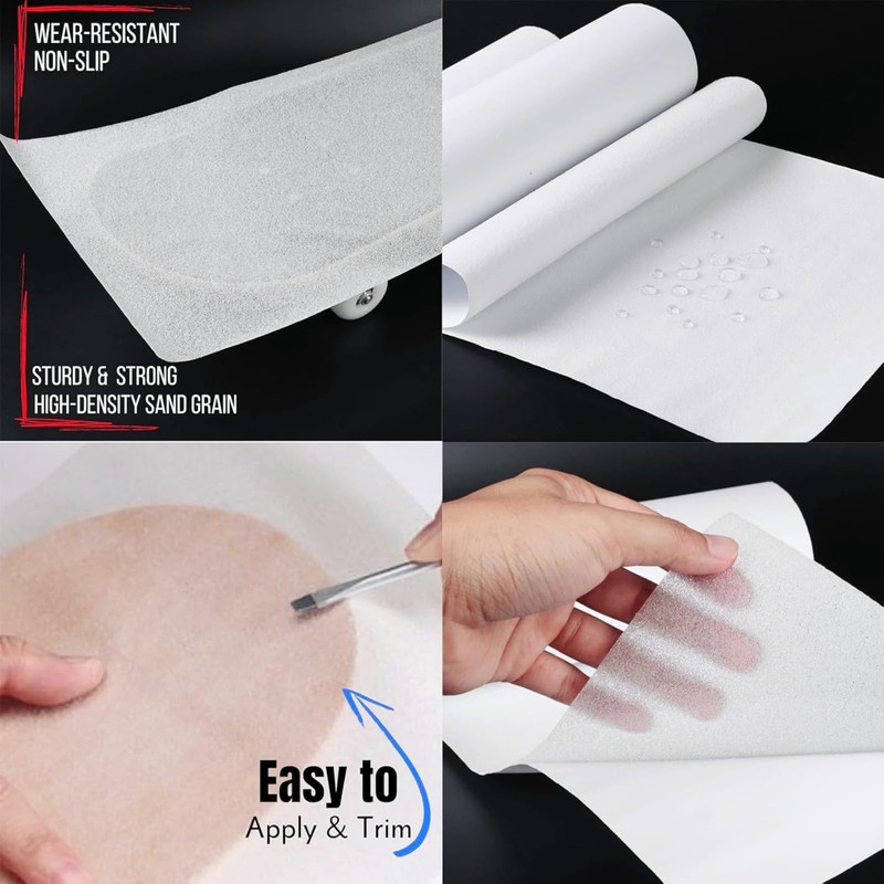 PMELCXD Transparent Skateboard Grip Tape - Clear Grip for All